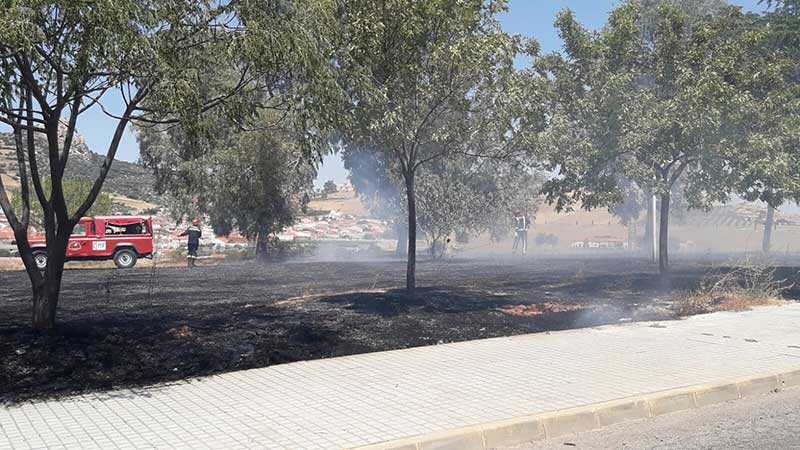 Incendio en la barriada Santiago Garca Fuentes