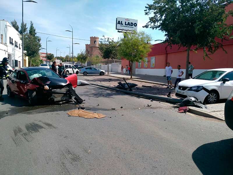 Accidente en la Ronda Sur 