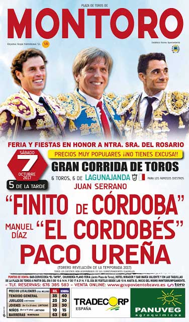 Grandiosa corrida de toros en Montoro