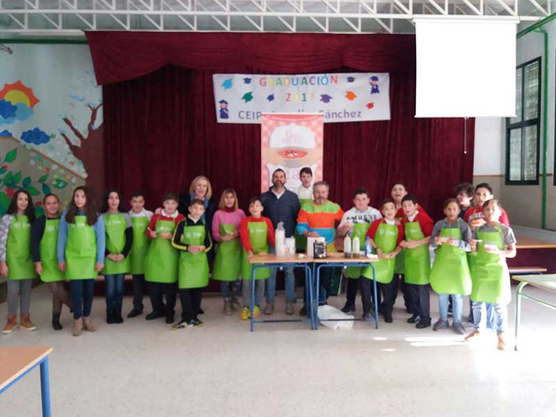 Salmorejo en la escuela CEIP Aurelio Snchez