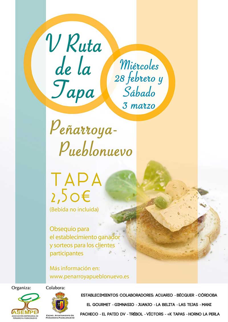 Quinta edición de la ruta de la tapa en Peñarroya