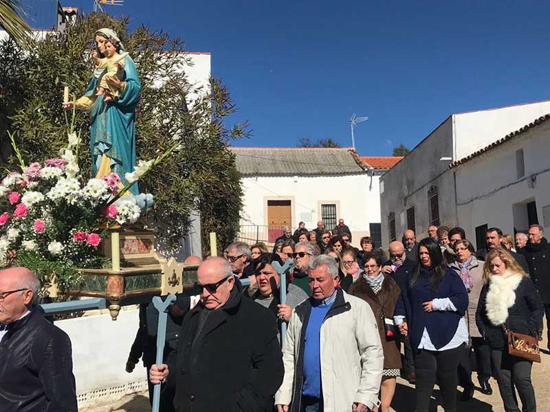 Procesin de la Virgen de la Candelaria en Doa Rama