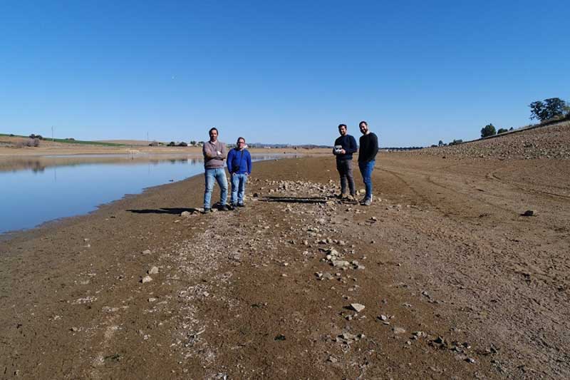 El descenso del nivel de los pantanos saca a la luz nuevos tramos de la va romana