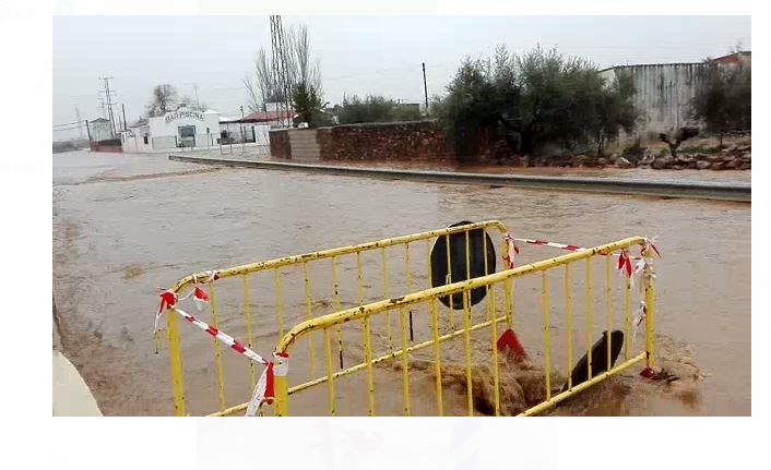 Abundantes lluvias en el Guadiato 