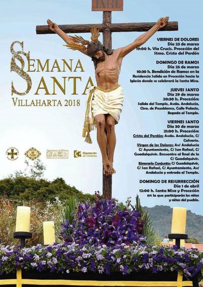 Cartel de Semana Santa 2018 (Villaharta, Crdoba)