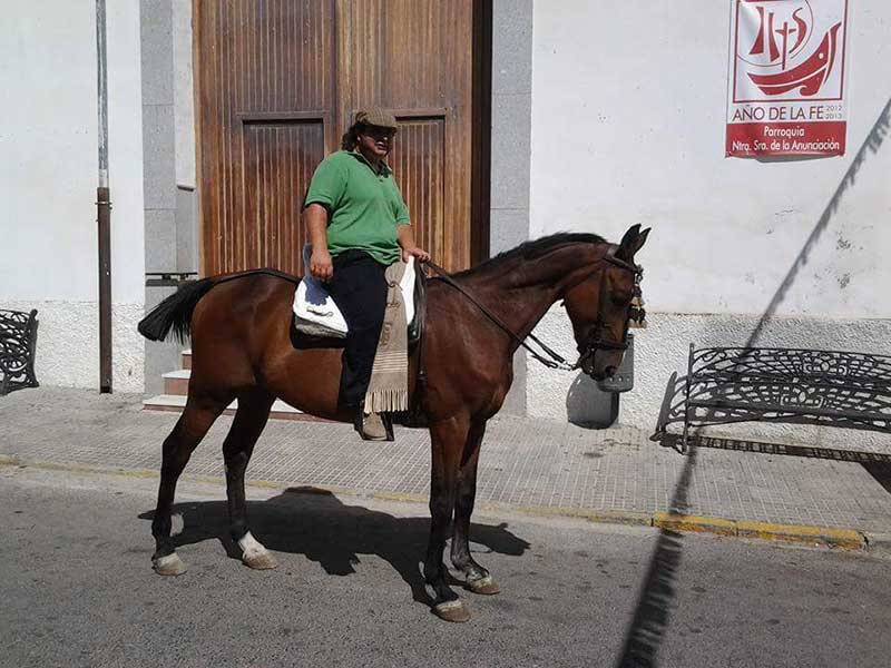 Su amor por la raza caballista incuestionable