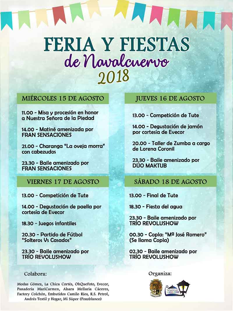  XV Jornadas de Teatro de Navalcuervo y su Feria y Fiestas