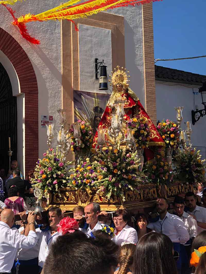 procesión la patrona de Peñarroya-Pueblonuevo