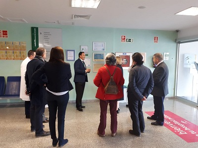 Visita de responsables de salud de Portugal al hospital