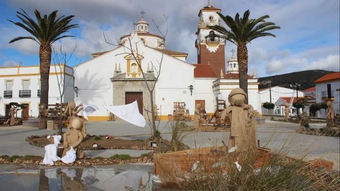 Beln de la plaza de la Constitucin de Los Blzquez