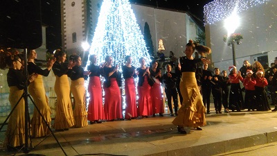 Gran participacin en la Fiesta y Hoguera Navidea