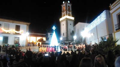 Gran participacin en la Fiesta y Hoguera Navidea