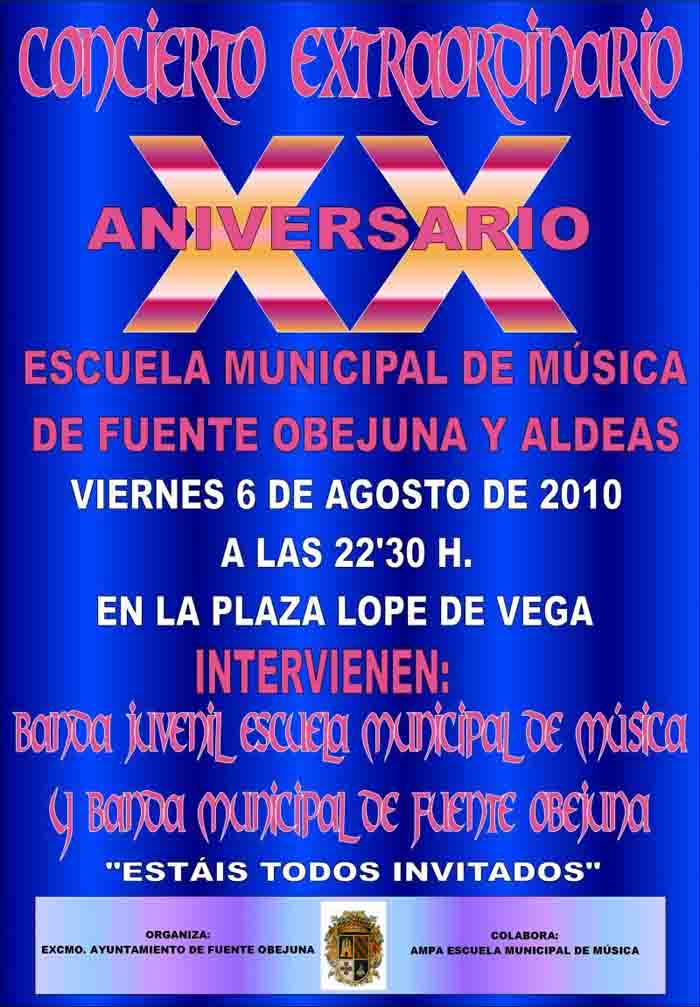 XX Aniversario banda municipal de msica