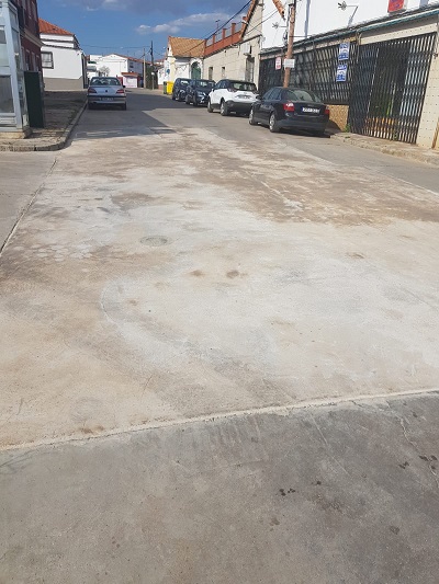 Reparado el hundimiento de la calle Mjico