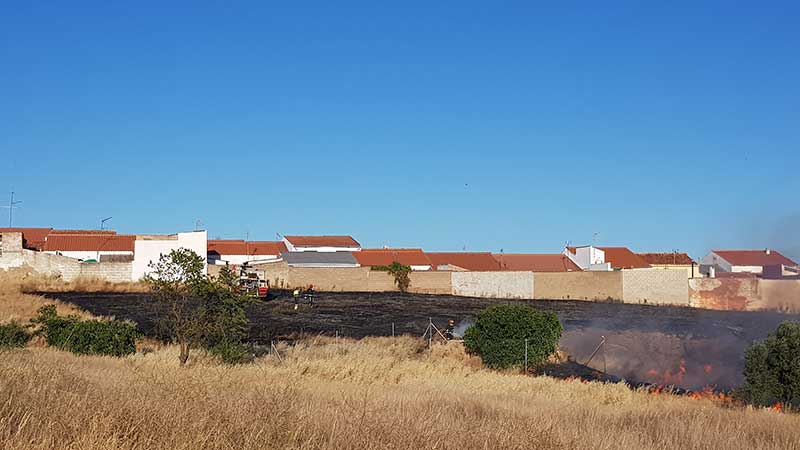 Incendio en  Campo Reseco