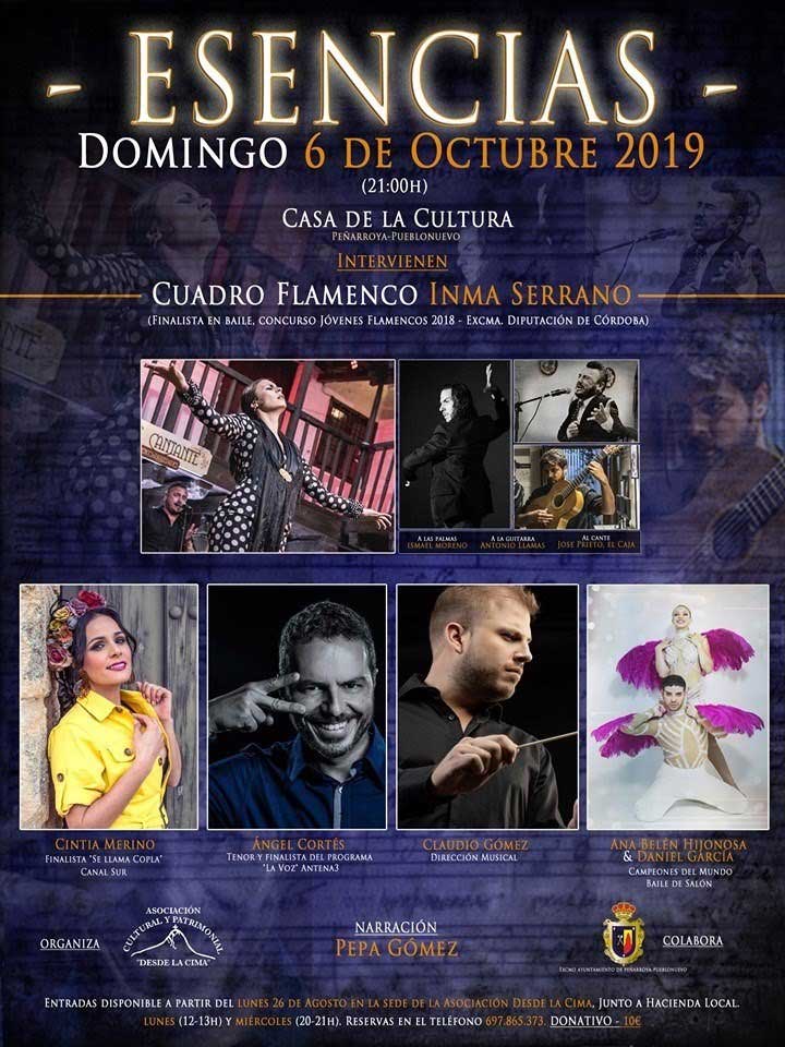 Domingo 6 de Octubre 2019 (21.00h). Casa de la Cultura