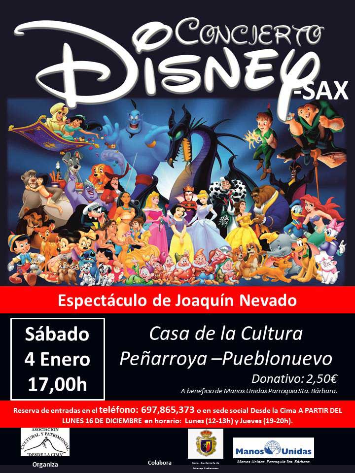 Concierto Disney-Sax en Pearroya Pueblonuevo