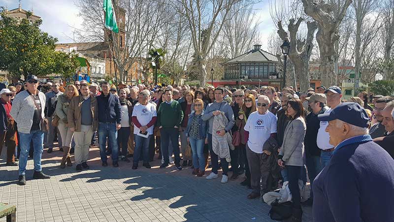 Manifestacin para pedir un futuro para el Guadiato