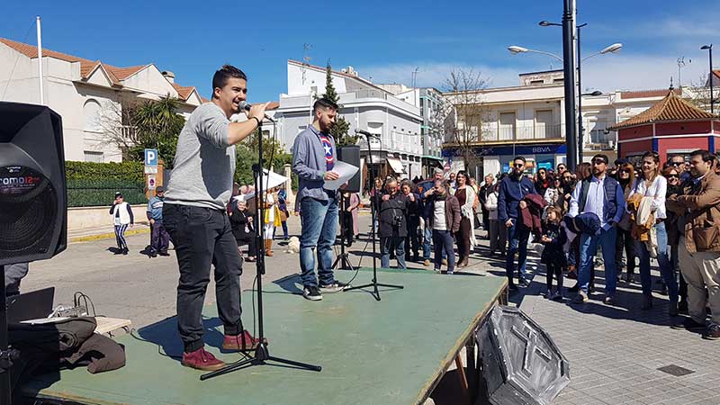 Manifestacin para pedir un futuro para el Guadiato