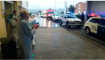 Emotivo homenaje a los sanitarios del Hospital Valle del Guadiato