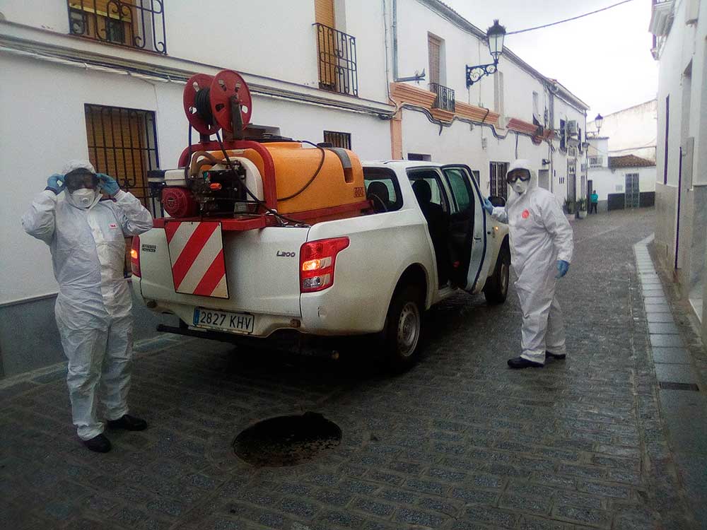 Desinfeccin de coronavirus diversas instalaciones de Fuente Obejuna