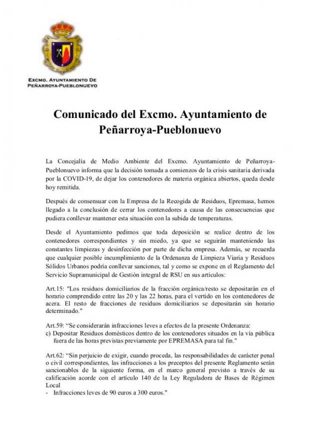Pearroya decide cerrar los contenedores y amenaza con multas