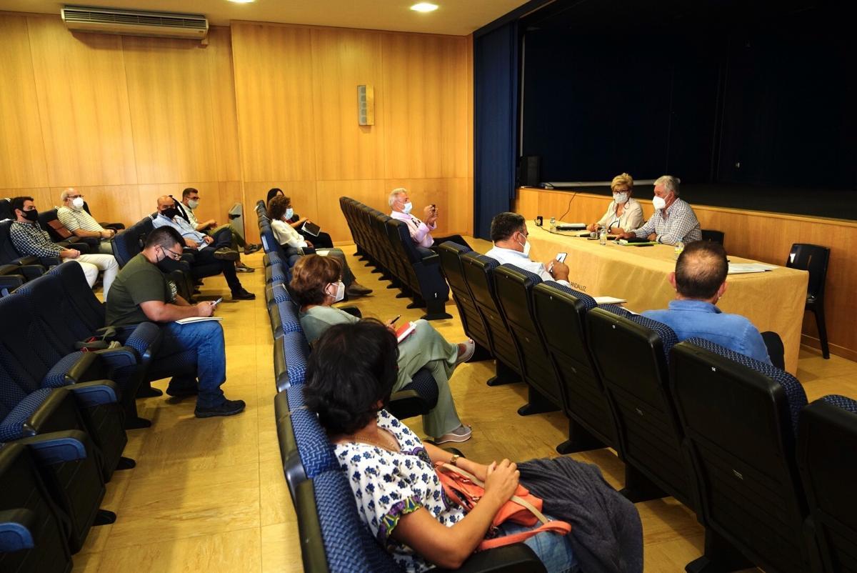 Reunin mantenida este lunes entre la plataforma del tren y los alcaldes de Los Pedroches