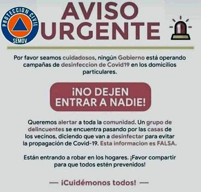 Aviso urgente