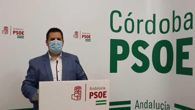 Expsito en la sede del PSOE en Crdoba. / EL DA