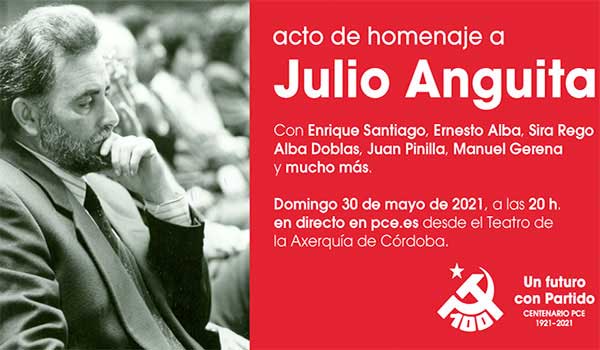 El PCE rendir homenaje a Julio Anguita