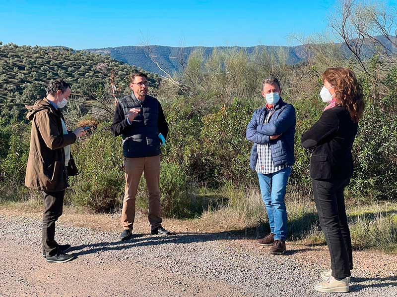 Juan Ramn Prez, delegado provincial  visita Obejo