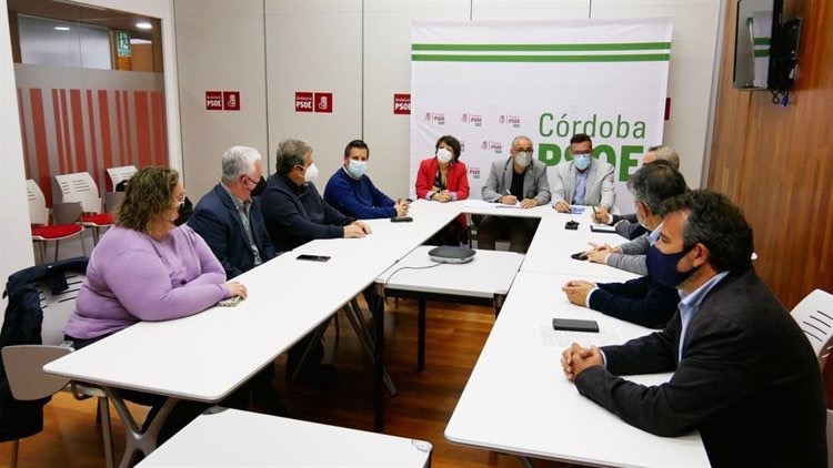 Reunin mantenida en la sede provincial del PSOE de Crdoba. - PSOE