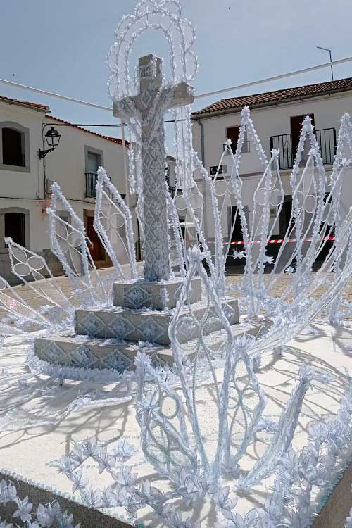 Una de las cruces de Aora. / Juan Pedro