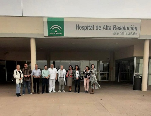 Botella en su visita al hospital