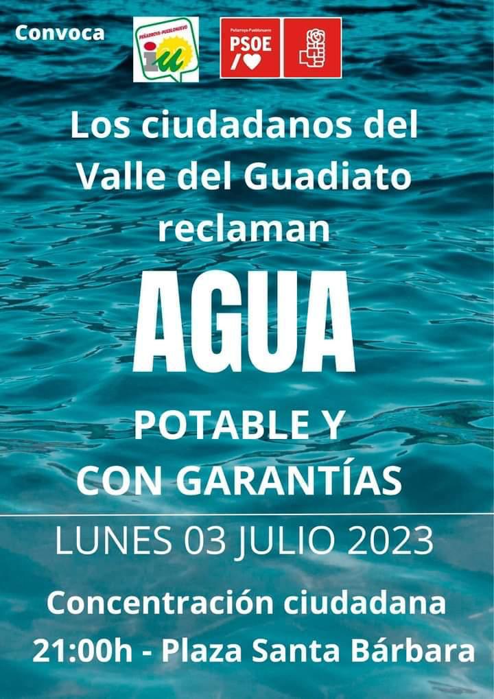 PSOE e IU convocan una manifestacin por el agua