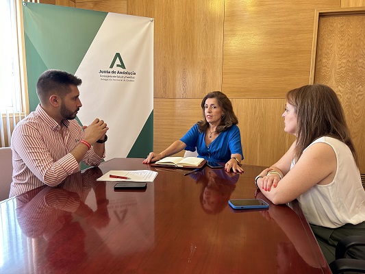 Vctor Manuel Pedregosa, Mara Jess Botella y Teresa Molina