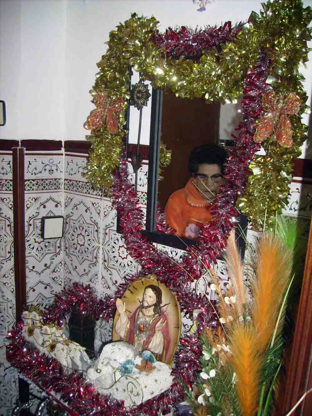 luces y detalles navideos en el Cerro