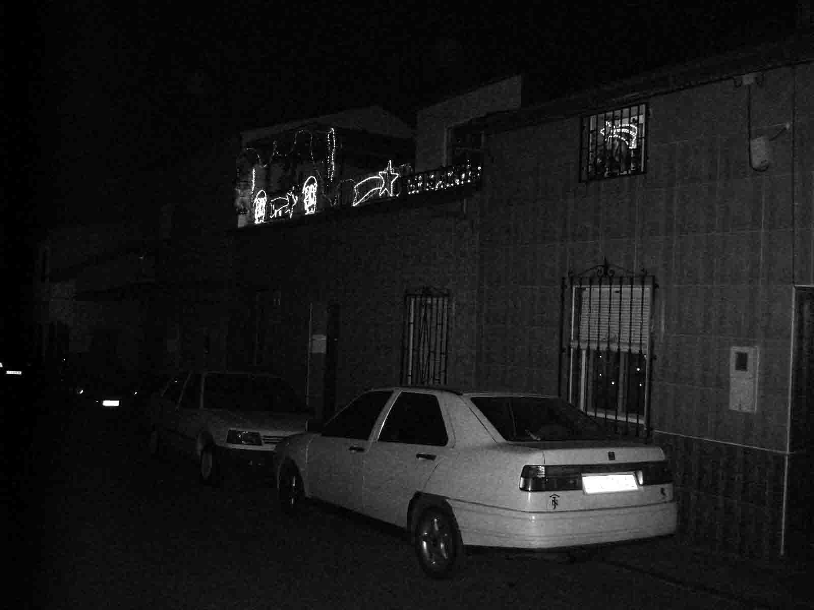 luces y detalles navideos en el Cerro