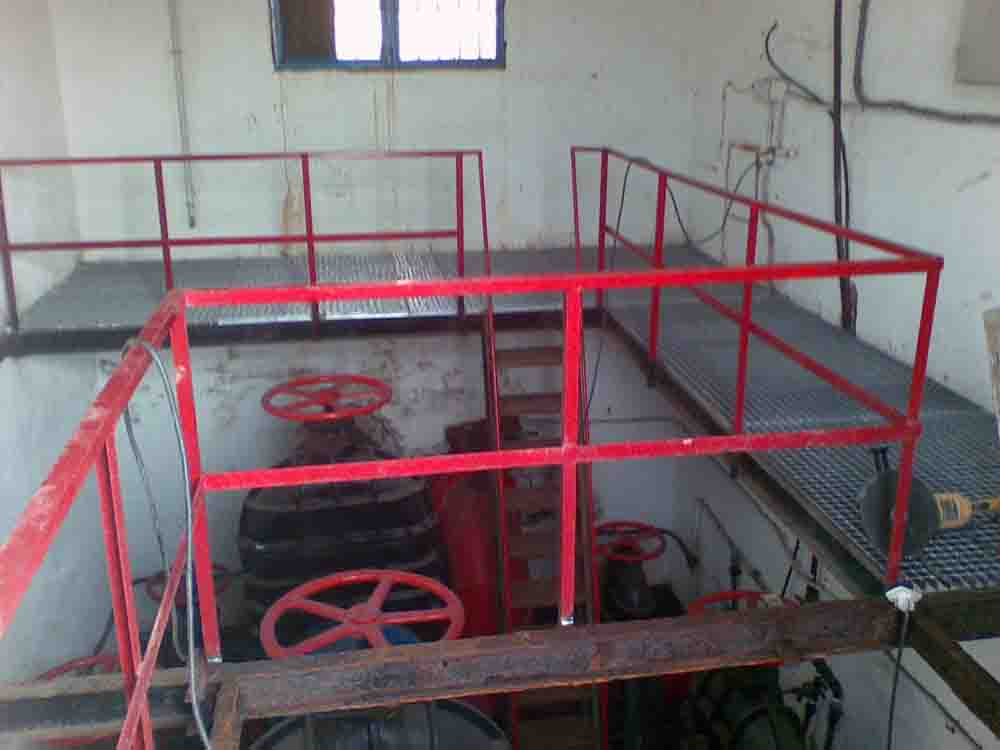 instalaciones de los depósitos de agua