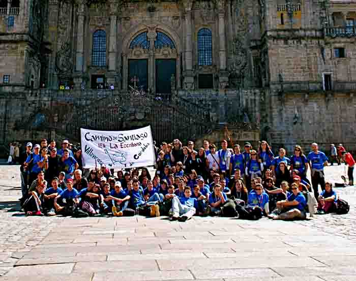 El IES La Escribana (Villaviciosa) hizo el Camino de Santiago 