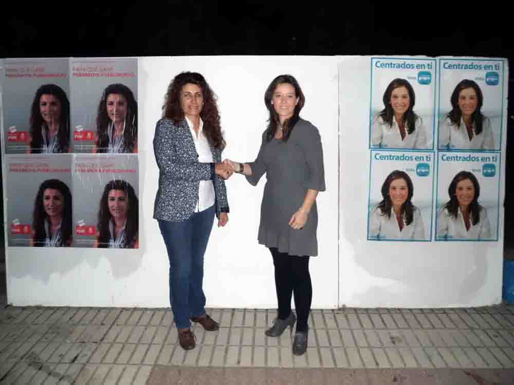 La pega de carteles da comienzo a la campaa electoral