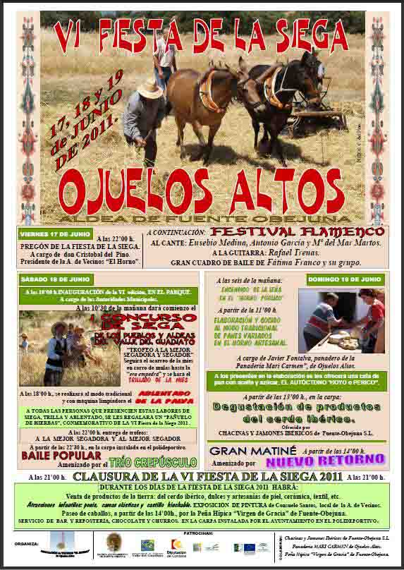 Fiesta de la siega en Ojuelos Altos