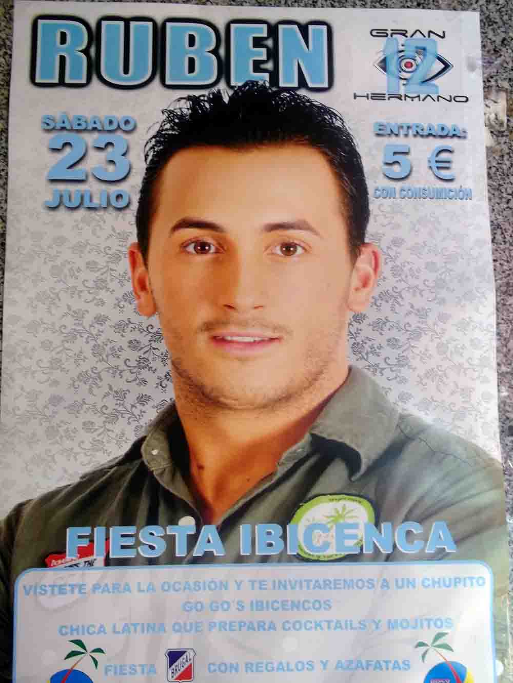  Fiesta Ibicenca con Rubn de `Gran Hermano` 