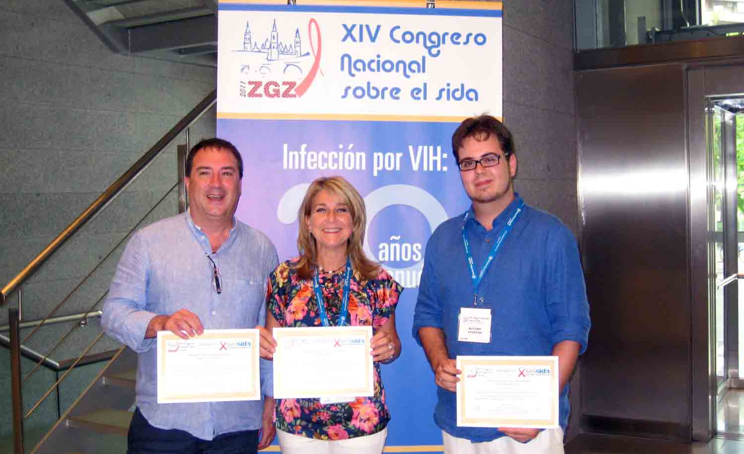 Profesionales premiados congreso Sida