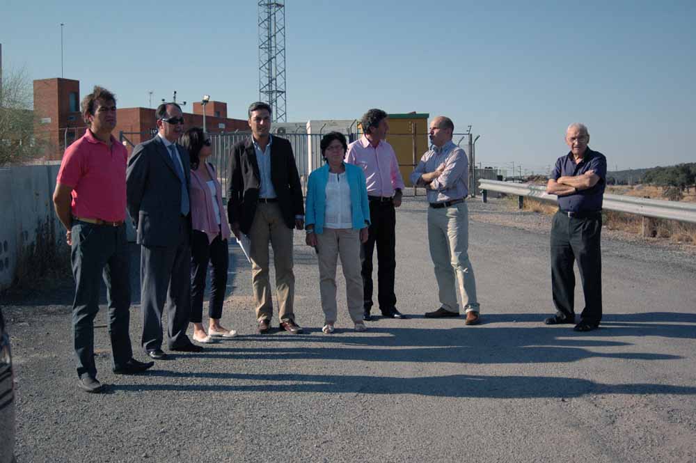 Visita obras estacin tren Villanueva