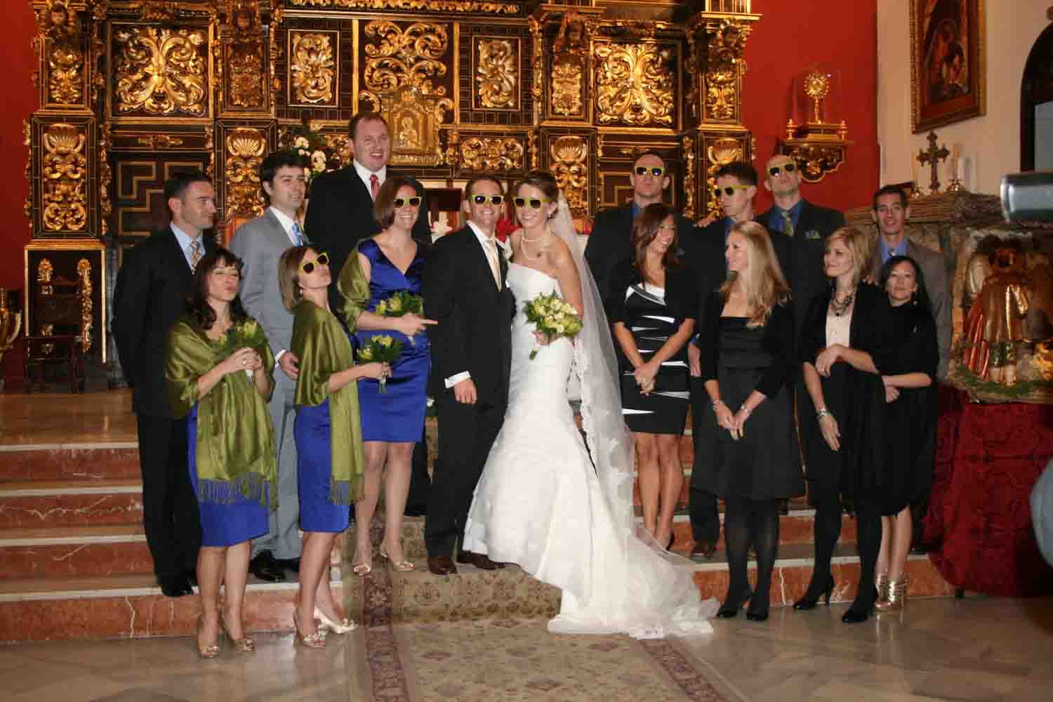 Jssica Schnekser y su novio Rich Laird, se casaron en Pearroya