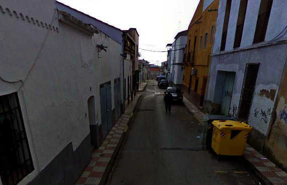 Una de las calles afectadas por el corte de luz