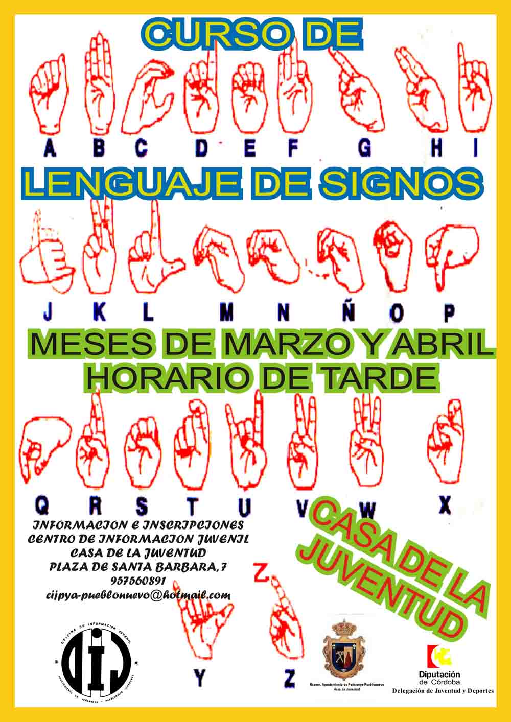 Curso de lenguaje de signos