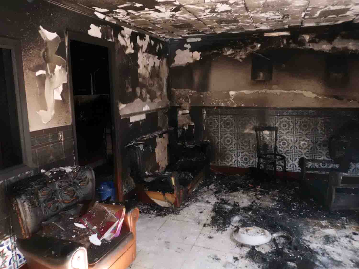 Incendio en una vivienda 