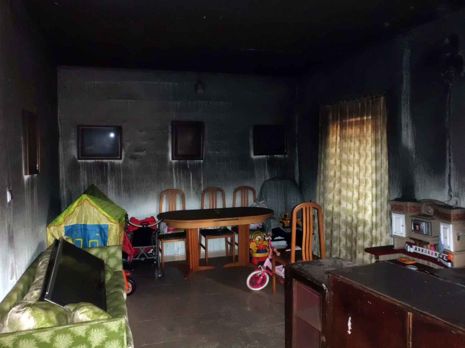 Incendio en una vivienda 